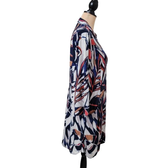 NIc + Zoe Size S Seaside Shade Three-Quarter-Sleeve Shirtdress, Gently Used - Picture 9 of 16